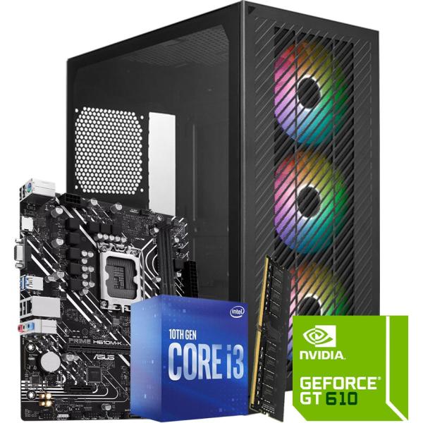 INTEL CORE I3 10100F / GT 610 2GB / 8GB RAM - Low Budget Build