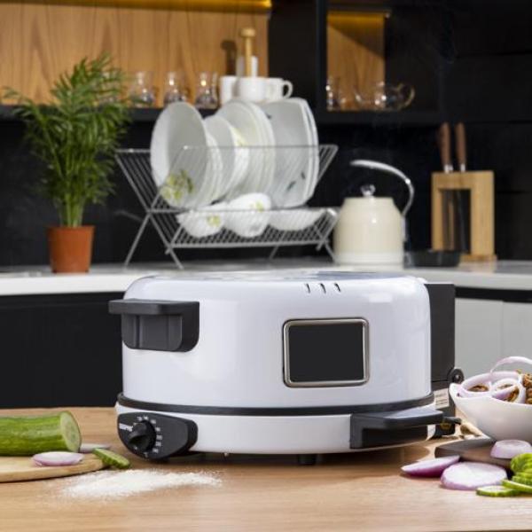 Geepas Bread Maker 30cm Non-Stick Coating for Chapati & Tortilla