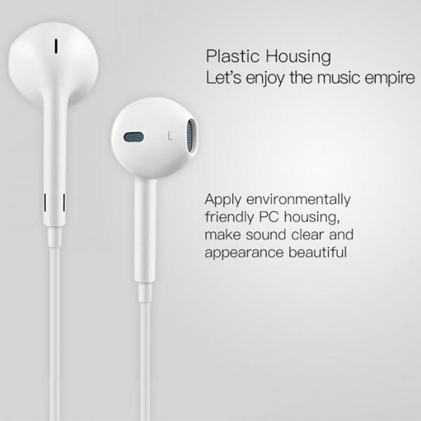 Yesido YH-20 Noise Cancelling Earphones for iPhone | White