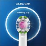 Oral-B 3D White PRO Electric Toothbrush Head with CleanMaximiser Technology Angled Bristles for Deeper Plaque Removal Pack of 8