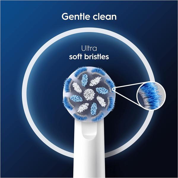 Oral-B Pro Sensitive Clean Electric Toothbrush Head of 8 Pack - White
