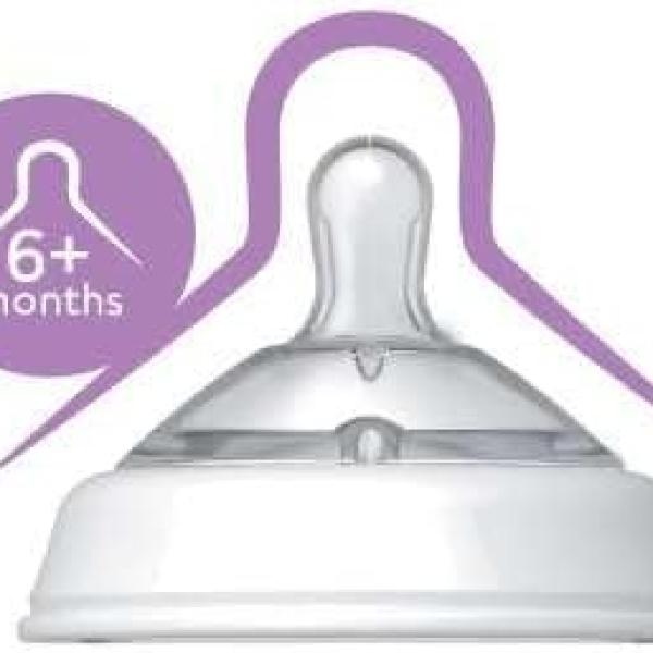 Chicco Natural Feeling Teat 6m+ Food Flow Anti-Colic 2 pcs