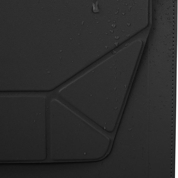 Uniq Oslo Laptop Sleeve With Foldable Stand Up To 14 Jet Black Jet Black
