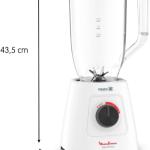 Moulinex Blender 2 Grinder, 2.8Lit, 600Watts, White