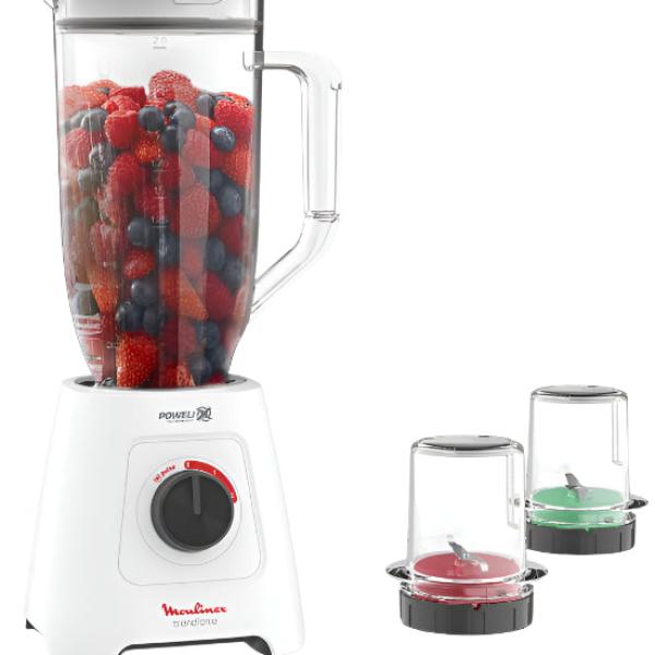 Moulinex Blender 2 Grinder, 2.8Lit, 600Watts, White
