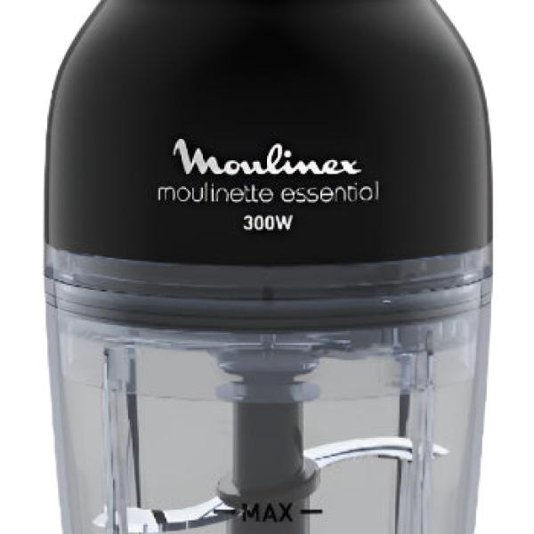 Moulinex Chopper Moulinette Essential, 4Blades, 2*0.4Lit, 300Watts, Stainless Steel