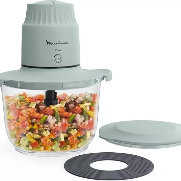 Moulinex Chopper 4Blades, 1Lit, 500Watts, Glass