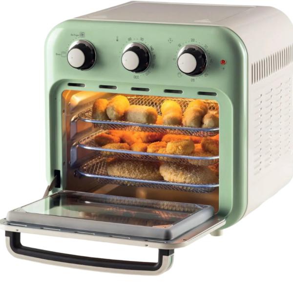 Ariete Vintage Air Fryer Oven, 16Lit, 1400Watts, Green