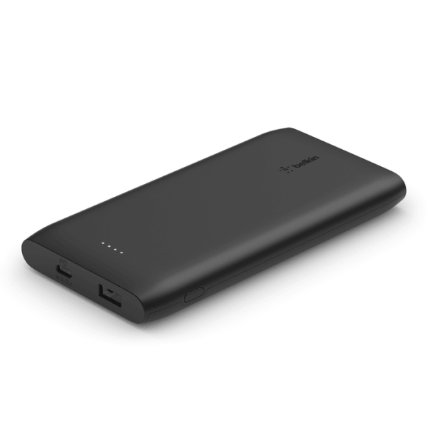 Belkin 10,000 mAh USB C 18W PD Power Bank & Cable Fast Dual Charging - Black