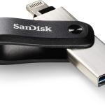 SanDisk iXpand Flash Drive Go, 128GB, Silver / Black