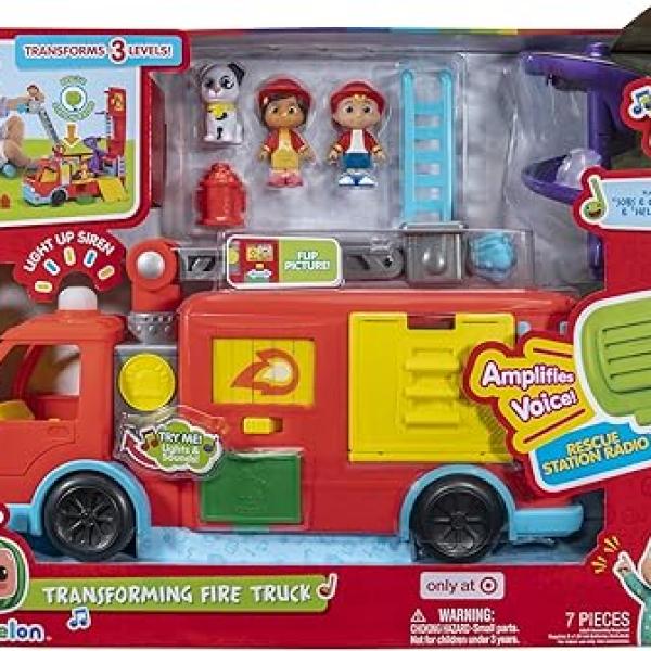 CoComelon Transforming Fire Truck Lights Sounds & Fun