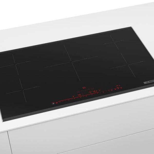 Bosch Built in Hob Series 8 Induction Cooktop, 90Cm, Black