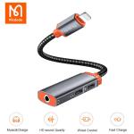 Mcdodo Lightning to 3.5mm Audio & OTG Charging Adapter - Black