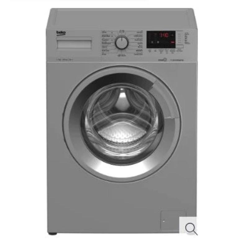 BEKO Washing Machine A++, 7KG, 1000 RPM, Silver