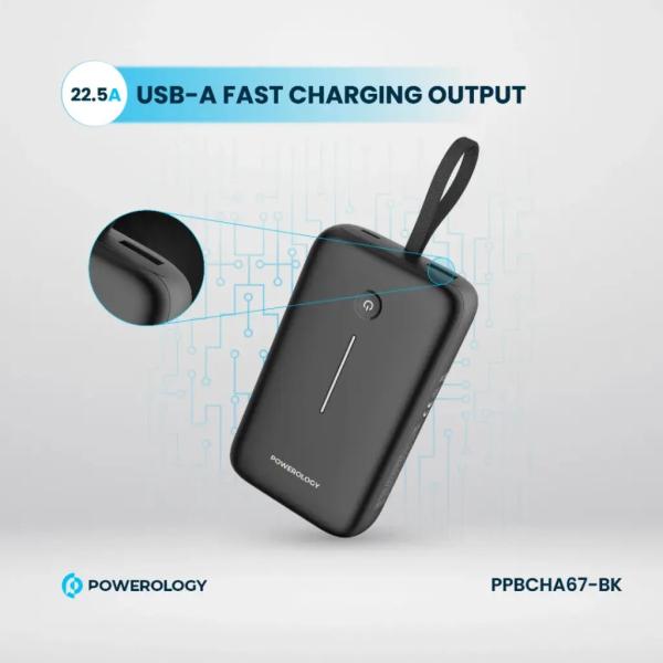 Powerology 20000mAh Power Bank with PD30W & QC3.0 Fast Charging