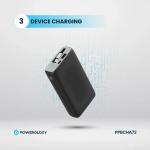 Powerology 20000mAh Retractable Cable Power Bank 35W