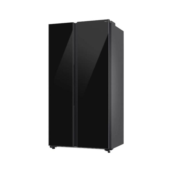 Samsung Side by Side Refrigerator A++, SmartThings & Wifi, Metal Cooling Duct, 647Lit, Clean Black