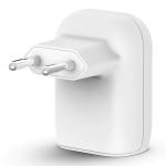 Belkin 37W Dual USB PD Wall Charger Fast & Safe Charging - White